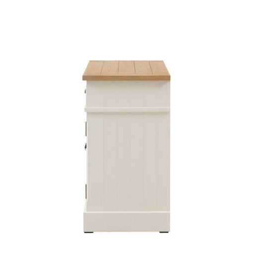 Rustic Country Farmhouse Soft White And Light Wood 2 Door 1 Drawer Cabinet Small Sideboard 96cm Rustic Country Farmhouse Soft White And Light Wood 2 Door 1 Drawer Cabinet Small Sideboard 96cm