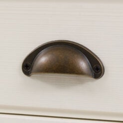 Rustic Country Farmhouse Soft White And Light Wood Kitchen Dresser Sideboard 140cm