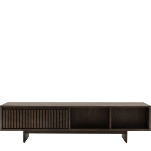 Boho Large Walnut Brown Wooden 1 Drawer 2 Tier Low Storage Coffee Table 150cm