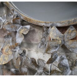 Boho Rustic Antique Gold Metal Butterflies Large Wall Mirror 82cm