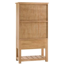 Rustic Solid Light Oak Wood Freestanding Wooden Kitchen Storage Larder Cupboard 170cm