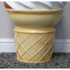 Boho Quirky Ice Cream Cone Resin Side Table End Table 46cm