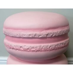 Boho Quirky Novelty Macaron Pink Resin Side Table End Table Stool 45cm