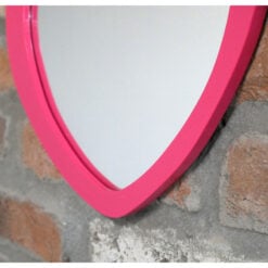Boho Quirky Pink Love Heart Glasses Wall Mirror 60cm
