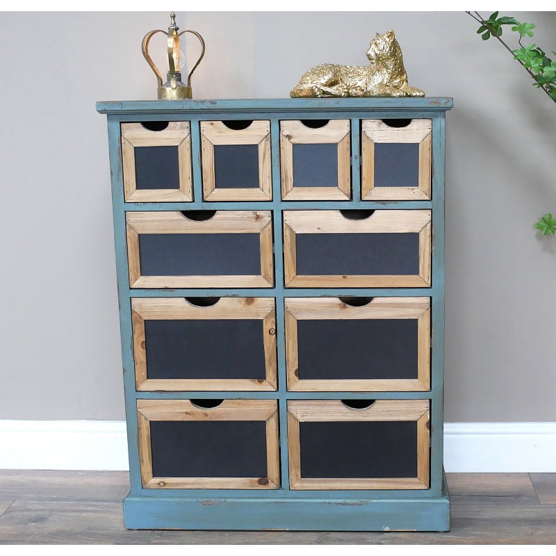 Boho Rustic 10 Drawer Teal Duck Egg Blue Solid Fir Wood Chest Of Drawers With Chalkboard Drawer Fronts Boho Rustic 10 Drawer Teal Duck Egg Blue Solid Fir Wood Chest Of Drawers With Chalkboard Drawer Fronts