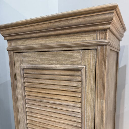 Hamptons Rustic Country Farmhouse 1 Shutter Door Solid Light Wood Tall Cabinet 162cm Hamptons Rustic Country Farmhouse 1 Shutter Door Solid Light Wood Tall Cabinet 162cm
