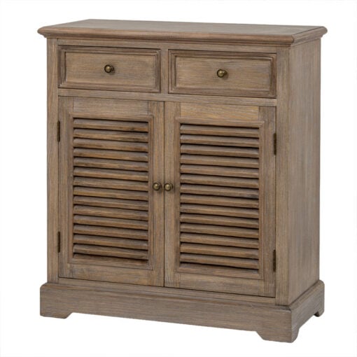 Hamptons Rustic Country Farmhouse 2 Drawer 2 Shutter Door Solid Light Wood Small Sideboard Cabinet 73cm Hamptons Rustic Country Farmhouse 2 Drawer 2 Shutter Door Solid Light Wood Small Sideboard Cabinet 73cm