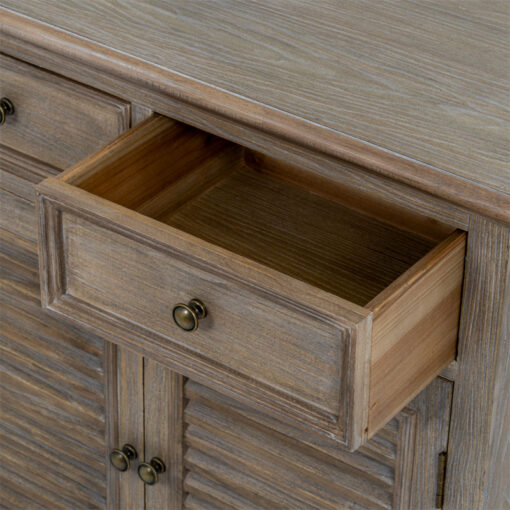 Hamptons Rustic Country Farmhouse 2 Drawer 2 Shutter Door Solid Light Wood Small Sideboard Cabinet 73cm Hamptons Rustic Country Farmhouse 2 Drawer 2 Shutter Door Solid Light Wood Small Sideboard Cabinet 73cm