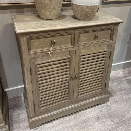 Hamptons Rustic Country Farmhouse 2 Drawer 2 Shutter Door Solid Light Wood Small Sideboard Cabinet 73cm Hamptons Rustic Country Farmhouse 2 Drawer 2 Shutter Door Solid Light Wood Small Sideboard Cabinet 73cm