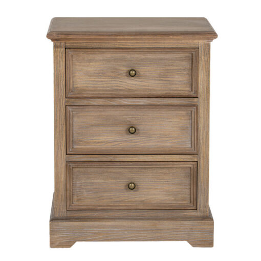 Hamptons Rustic Country Farmhouse 3 Drawer Solid Light Wood Bedside Cabinet Side Table Hamptons Rustic Country Farmhouse 3 Drawer Solid Light Wood Bedside Cabinet Side Table