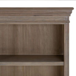 Hamptons Rustic Country Farmhouse Large 2 Part 6 Door 3 Drawer 4 Tier Solid Light Display Cabinet Bookcase