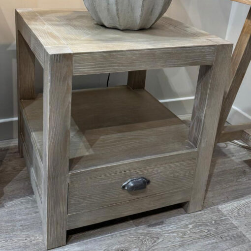 Rustic Country Farmhouse 1 Drawer 2 Tier Solid Light Wood Square Bedside Cabinet Side Table Rustic Country Farmhouse 1 Drawer 2 Tier Solid Light Wood Square Bedside Cabinet Side Table