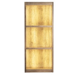 Rustic Country Farmhouse 3 Tier LED Light Up Large Solid Light Wood Shelving Display Unit Bookcase Shop Display Unit 220cm