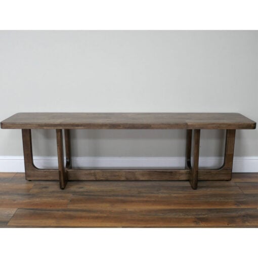 Rustic Solid Dark Sustainable Rubber Wood Long Hallway Backless Dining Bench 160cm Rustic Solid Dark Sustainable Rubber Wood Long Hallway Backless Dining Bench 160cm