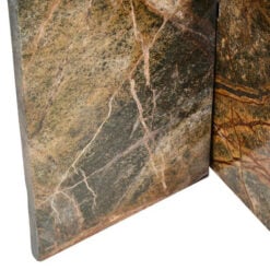 Forest Green Round Solid Marble End Table Side Table 48cm