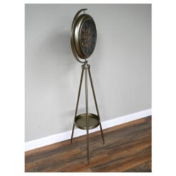 Industrial Moving Gears Floor Clock With A Tripod Base 162cm