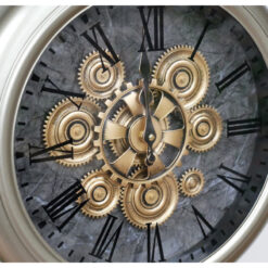 Industrial Moving Gears Floor Clock With A Tripod Base 162cm