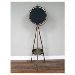 Industrial Moving Gears Floor Clock With A Tripod Base 162cm