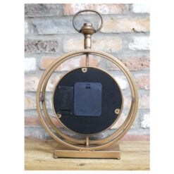 Industrial Pocket Watch Style Gold Metal Moving Gear Mantle Clock Table Clock 45cm