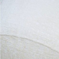 Low Profile Large 3 Seater Cloud Sofa In Textured Cream White Fabric