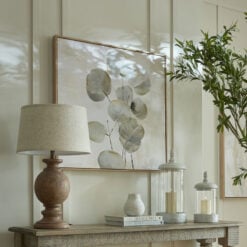 Rustic Country Farmhouse Table Lamp With Carved Solid Wood Base And Natural Linen Shade 71cm Rustic Country Farmhouse Table Lamp With Carved Solid Wood Base And Natural Linen Shade 71cm
