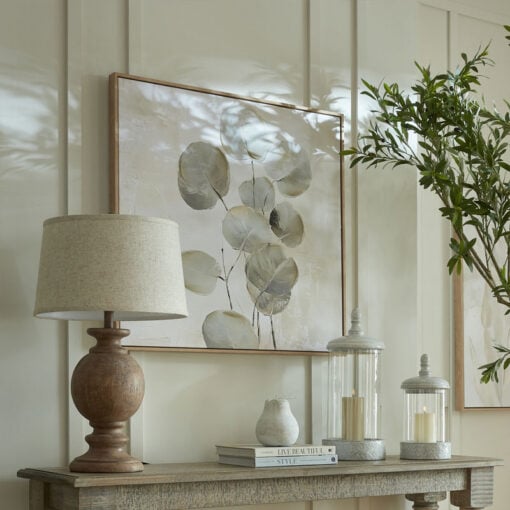 Rustic Country Farmhouse Table Lamp With Carved Solid Wood Base And Natural Linen Shade 71cm Rustic Country Farmhouse Table Lamp With Carved Solid Wood Base And Natural Linen Shade 71cm