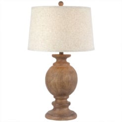 Rustic Country Farmhouse Table Lamp With Carved Solid Wood Base And Natural Linen Shade 71cm Rustic Country Farmhouse Table Lamp With Carved Solid Wood Base And Natural Linen Shade 71cm