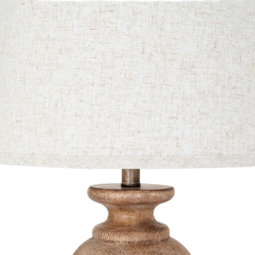 Rustic Country Farmhouse Table Lamp With Carved Solid Wood Base And Natural Linen Shade 71cm Rustic Country Farmhouse Table Lamp With Carved Solid Wood Base And Natural Linen Shade 71cm