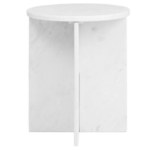 Solid White Marble Round Side Table End Table 48cm Solid White Marble Round Side Table End Table 48cm