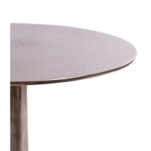 Antique Silver Aluminium Nickel Textured Tall End Display Table 70cm Antique Silver Aluminium Nickel Textured Tall End Display Table 70cm
