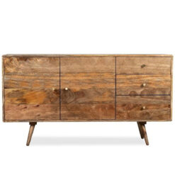 Boho Rustic Geo Honeycomb Carved Solid Light Mango Wood 2 Door 3 Drawer Sideboard 140cm Boho Rustic Geo Honeycomb Carved Solid Light Mango Wood 2 Door 3 Drawer Sideboard 140cm