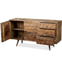 Boho Rustic Geo Honeycomb Carved Solid Light Mango Wood 2 Door 3 Drawer Sideboard 140cm Boho Rustic Geo Honeycomb Carved Solid Light Mango Wood 2 Door 3 Drawer Sideboard 140cm