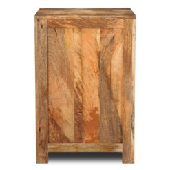 Boho Rustic Solid Light Mango Wood 3 Drawer Tall Bedside Cabinet 76cm Boho Rustic Solid Light Mango Wood 3 Drawer Tall Bedside Cabinet 76cm