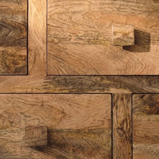 Boho Rustic Solid Light Mango Wood 7 Drawer Chest Of Drawer Sideboard 135cm Boho Rustic Solid Light Mango Wood 7 Drawer Chest Of Drawer Sideboard 135cm