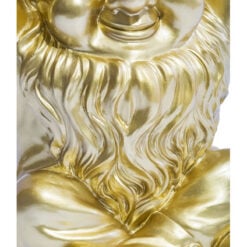 Gold Resin Gnome Novelty Trunk Slice Side Table Gold Resin Gnome Novelty Trunk Slice Side Table