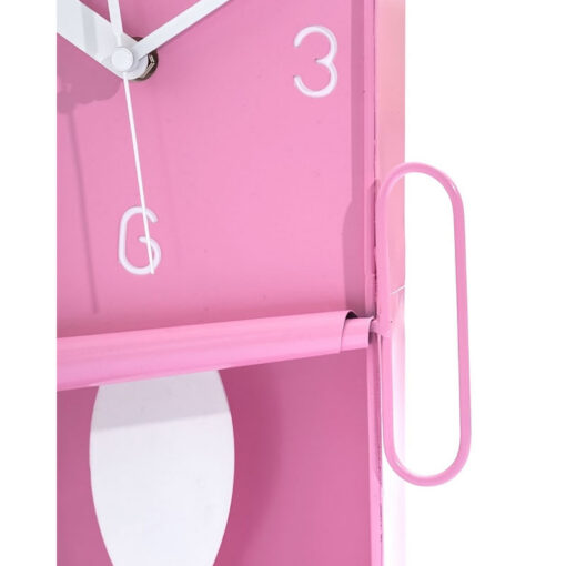 Pink And White Pendulum Novelty Sardine Can Metal Pendulum Wall Clock 30cm Pink And White Pendulum Novelty Sardine Can Metal Pendulum Wall Clock 30cm