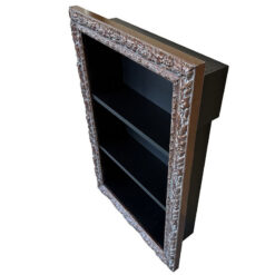 Rustic Ornate Picture Frame Style Wooden 3 Shelf Wall Mounted Shelving Unit 60cm Rustic Ornate Picture Frame Style Wooden 3 Shelf Wall Mounted Shelving Unit 60cm