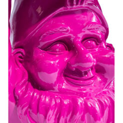 Vibrant Fuchsia Pink Resin Gnome Novelty Trunk Slice Side Table Vibrant Fuchsia Pink Resin Gnome Novelty Trunk Slice Side Table