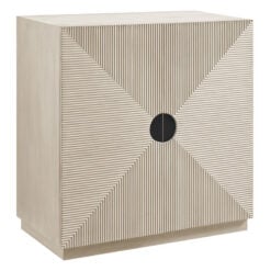 Boho Geometric Cream Light Wood Ribbed Carved 2 Door Small Sideboard Cabinet 80cm Boho Geometric Cream Light Wood Ribbed Carved 2 Door Small Sideboard Cabinet 80cm