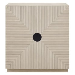 Boho Geometric Cream Light Wood Ribbed Carved 2 Door Small Sideboard Cabinet 80cm Boho Geometric Cream Light Wood Ribbed Carved 2 Door Small Sideboard Cabinet 80cm