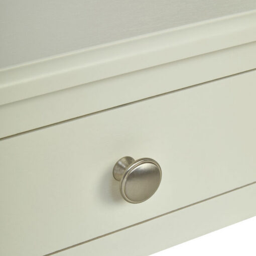Country Cottage White Wood Turned Carved Legs 1 Drawer 2 Tier Side Table Bedside Cabinet