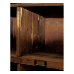 Rustic Reclaimed Dark Fir Wood Multi Shelf Freestanding Pigeonhole Storage Cabinet Unit 135cm Rustic Reclaimed Dark Fir Wood Multi Shelf Freestanding Pigeonhole Storage Cabinet Unit 135cm