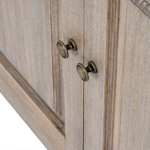 Hamptons Rustic Country Farmhouse Solid Light Wood 1 Drawer 2 Door Sideboard Display Dresser Bookcase 185cm